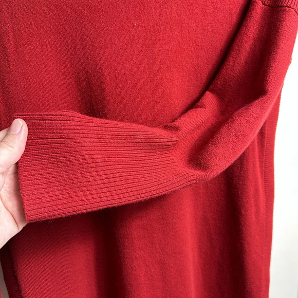French Connection sweater turtleneck dress, M, burgundy, Office Winter Cozy - Picture 5 of 9